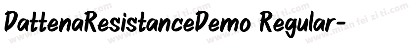 DattenaResistanceDemo Regular字体转换